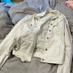 White jean jacket worn a couple of times